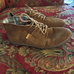 Vans RQ7786 Camryn Decon Women's Suede Lace Up Boots Toffee Gum Shoes Sz 8.5